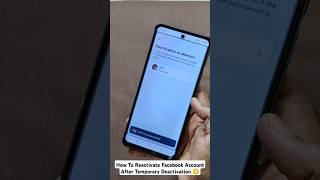 How To Reactivate Facebook Account After Temporary Deactivation 😳 [upl. by Aiuhsoj]