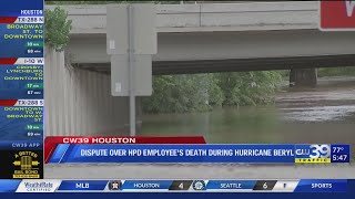 Mayor city councilman in dispute over HPD employees death during Beryl [upl. by Neitsirk]