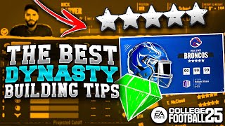 The Best Dynasty Building Tips in College Football 25 Dynasty [upl. by Naihtsirc834]