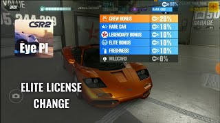 CSR2  Change Elite license on cars  CSR Racing 2  50 subs and bonus Mod Service [upl. by Reibaj502]