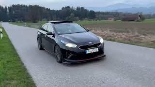 2021 Kia ProCeed GT Bastuck exhaust sound [upl. by Letnahs]