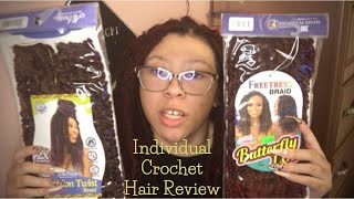 Individual Crochet Butterfly Locs ft Alitress Braid Passion Twist amp Freetress Braid  Hair Review [upl. by Kirby]