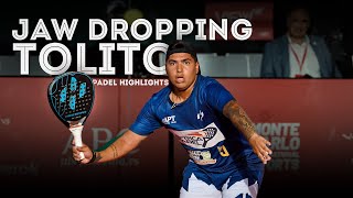 MustSee Tolito Aguirre Padel Skills [upl. by Anaitak]