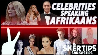 FAMOUS CELEBRITIES SPEAKING IN SOUTH AFRICAN LANGUAGE AFRIKAANS [upl. by Dahle]