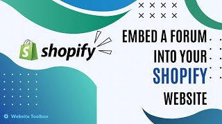 Embed A Forum Into Your Shopify Website [upl. by Xineohp]