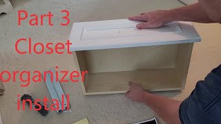 How to install a ClosetMaid closet organizer Part 3 [upl. by Nancy]