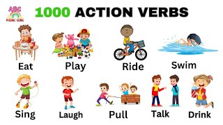 Daily Use Action Words For Kids Learn Action Verbs For Kids Common Action Verbs In English [upl. by Enahsal68]