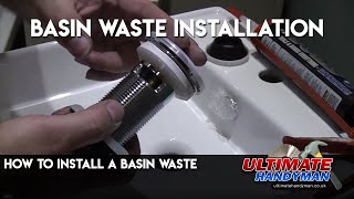 How To Fix a Leaking Basin Waste the Easy Way  Seal a Wash Basin [upl. by Adlig]