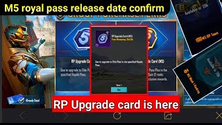 Group purchase RP Upgrade card is here amp m5 royal pass release date confirm 📅 [upl. by Athalla]