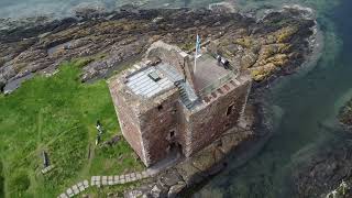 Portencross Castle West Kilbride Ayrshire Scotland [upl. by Noirb292]