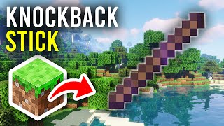 How To Get Knockback Stick In Minecraft  Full Guide [upl. by Enaitsirhc]