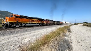 Billowing Smoke Sweet Consist Warbonnet Norfolk Southern H2 EB Domestic Stack Train Keenbrook [upl. by Coombs]