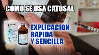 Como se usa catosal en gallos dosis catosal canarios aves pajaros gallinas gallos [upl. by Etteve]