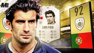 FIFA 19 FIGO REVIEW  92 PRIME FIGO PLAYER REVIEW  FIFA 19 ULTIMATE TEAM [upl. by Aihsatal]