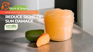 Quick and Simple Aloe Vera Gel with Carrots for Glowing Skin [upl. by Libbie]