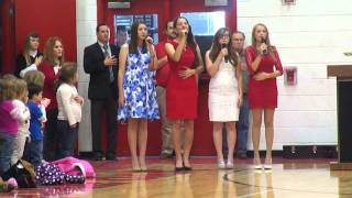 Star Spangled Banner A capella at Veterans Day 2014 [upl. by Hezekiah672]