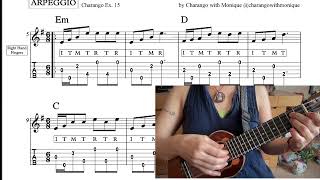 Charango Arpeggio Exercise 15 [upl. by Ahsemik878]