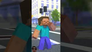 Steve save Family minecraft reaction [upl. by Atinomar]