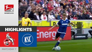 An Intense Duel  1 FC Köln  Karlsruher SC 44  Highlights  Matchday 7  Bundesliga 2 2425 [upl. by Eiclud772]