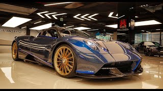 BUGATTI CHIRON PAGANI HUAYRA  F1RST MOTORS DUBAI IN ACTION Supercars Hypercars Drive By [upl. by Alisha460]