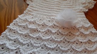 Vestido Crochet para niña 5 años 2 de 3 cc [upl. by Dymphia]