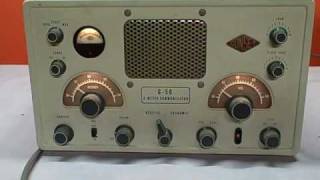 Gonset G 50 6 meter am Communicator Demo [upl. by Eillim]