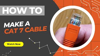 How To Make a Shielded Cat 7  Cat 6a Ethernet Patch Cable with an RJ45 Modular Connector amp Load Bar [upl. by Hanafee]