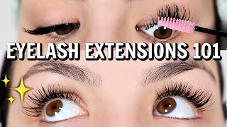 EYELASH EXTENSIONS 101  Everything You NEED To Know About Eyelash Extensions [upl. by Bruckner]