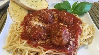 ALBONDIGAS ESTILO ITALIANO EN SALSA MARINARA [upl. by Aihsekin]