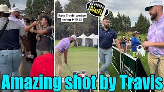 Travis amp Jason Kelces funny moments on day 2 at ACChampionship [upl. by Chrotoem]