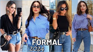 OUTFITS FORMAL MODA 2024  FASHION OUTFITS 2024  COMO VESTIR FORMAL MODA MUJER [upl. by Nivi622]