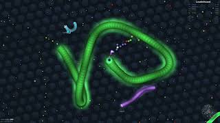 slitherio  gameplay  4335 points [upl. by Arikat]