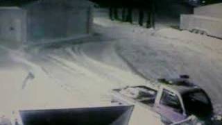 4X4 mini truck plowing snow part 1 [upl. by Annerb]