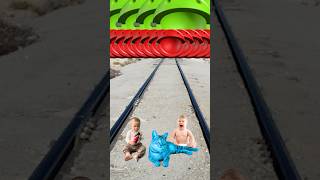 Blue colors Cute cats amp baby vs 16 colors Pacman amp train driver tom… [upl. by Louella]