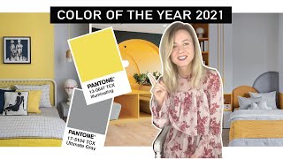 Couleur de lannée 2021 Pantone  Comment lutiliser en décoration [upl. by Aikaj468]