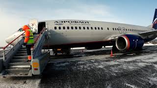 Aeroflot B737 from Irkutsk to Moscow flight report Business 4K [upl. by Tratner762]