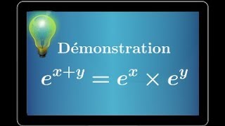 fonction exponentielle • Démontrer que exyex  ey • Très important • Terminale S • ROC [upl. by Ravaj]