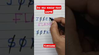 flames game🔥🔥  flames game how to play shorts flames shortvideo [upl. by Animaj560]