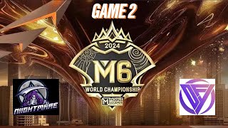 M6WILD CARD DAY 1NIIGHTMARE VS DFYGGAME 2 [upl. by Aihsei774]