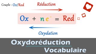 Oxydoréduction  🧪 Vocabulaire  OxydantRéducteur  Demiéquation  PhysiqueChimie 1ère spé [upl. by Pascale]