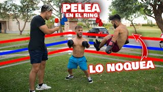 LA GRAN BATALLA ENTRE NATHAN Y ENANO MALDITO increible p3lea de boxeo [upl. by Isadora]