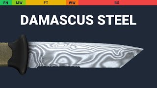 Ursus Knife Damascus Steel  Skin Float And Wear Preview [upl. by Kalfas]