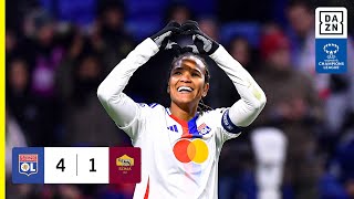 HIGHLIGHTS  Olympique Lyonnais vs AS Roma  UEFA Womens Champions League 2425 Français [upl. by Ecirtnas998]