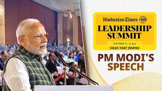 PM Modi addresses the Hindustan Times Leadership Summit [upl. by Anitel]