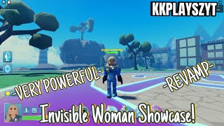 Invisible Woman Showcase REVAMPED  Heroes Online World  KKPlayszYT [upl. by Toddie]