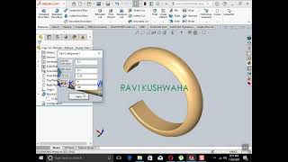 Ladies JewelryOrnaments 3D Model Design Automation in Solid Works [upl. by Yhtomit]