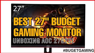 AOC 27G2SE 27quot Inch Unboxing  Best Budget Monitor [upl. by Ellehcyar]