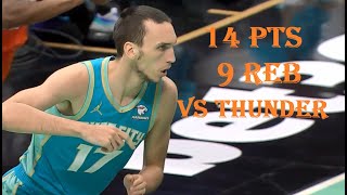 Aleksej Pokusevski 14 Pts 9 Reb OC Thunder vs Charlotte Hornets HIGHLIGHTS [upl. by Lain959]