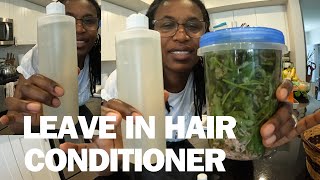 Create Your Own Natural Herbal Leavein Conditioner For Natural Hair With Fresh Garden Herbs [upl. by Airt195]