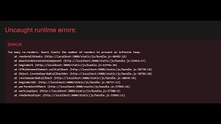 Too many rerenders React limit the number of renders to prevent an infinite loop [upl. by Costin640]